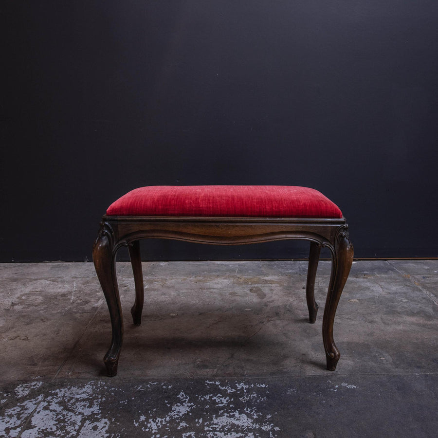 Red Velvet Piano Bench