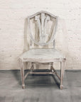 White Distressed Wood Chair