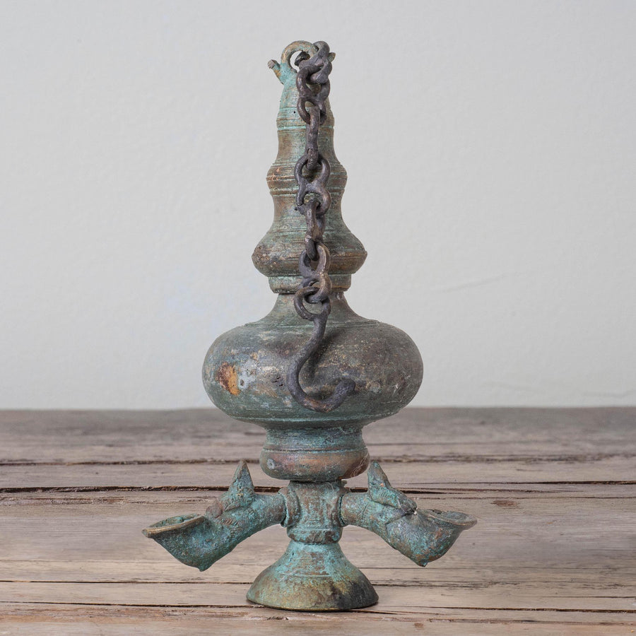 Antique Iron Incense Lamp