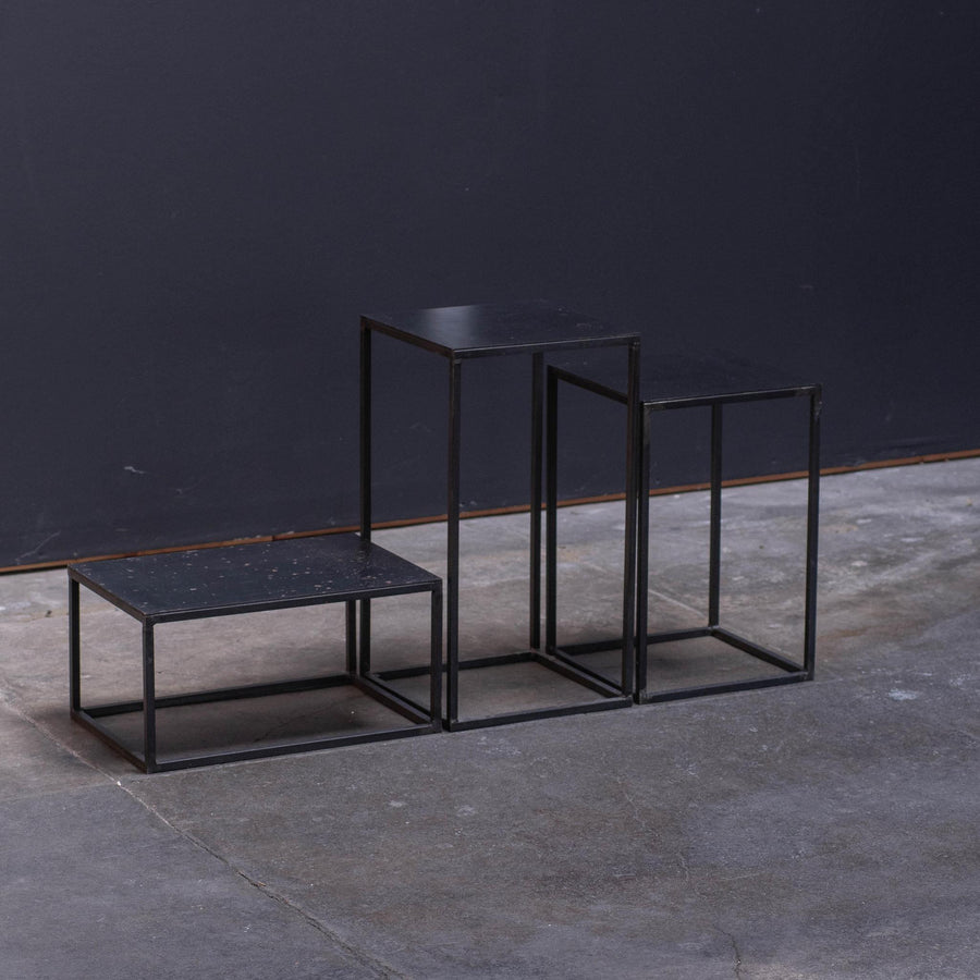 Black Metal Side Table - Low