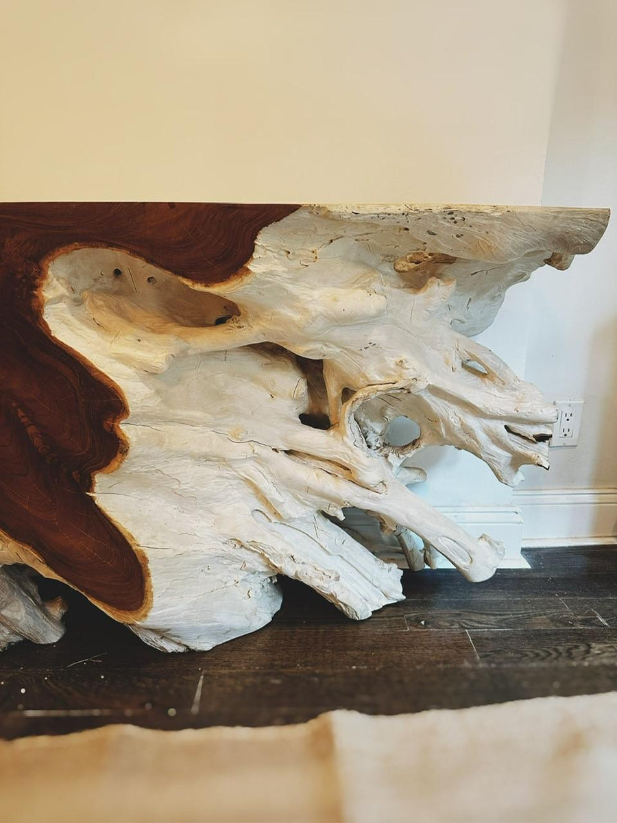 Sculptural Teak Root Console