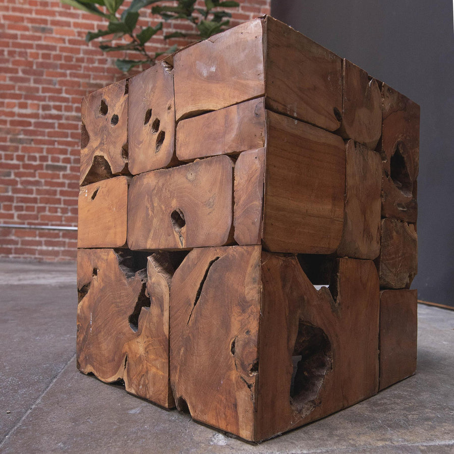 Maple Burl Side Table