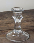 Glass Candlestick Holder - Small