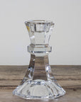 Glass Candlestick Holder - Small