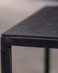 Black Metal Side Table - Low