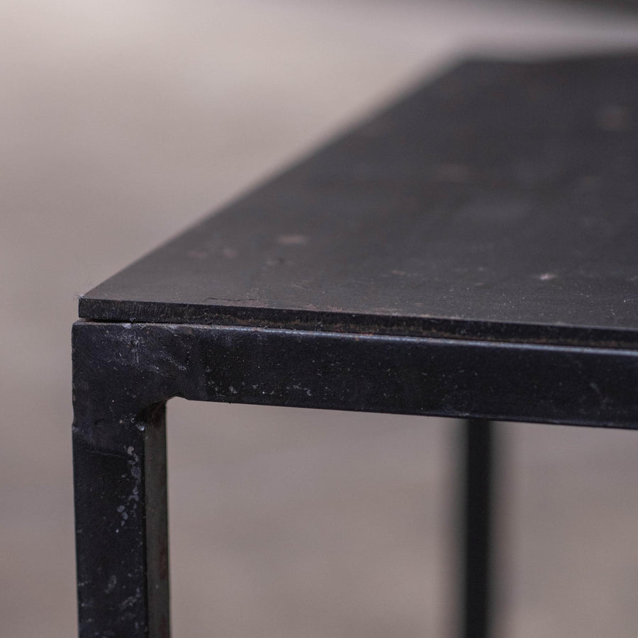 Black Metal Side Table - Low