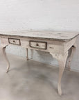 White Distressed Wood Table