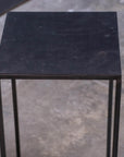 Black Metal Side Table - Tall