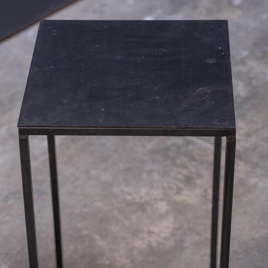 Black Metal Side Table - Tall