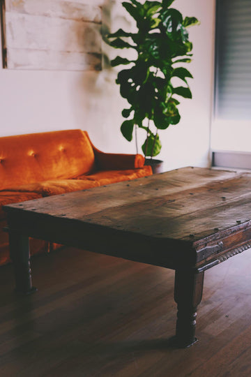 Oversize Low Wooden Table