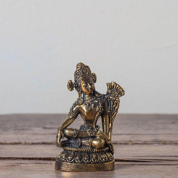 Brass Deity Statuette Indra