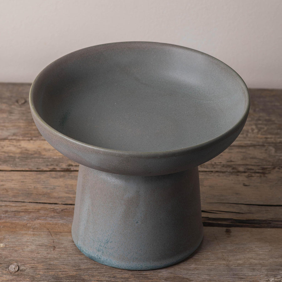 Tau Ceramic Pedestal Bowl