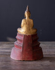 Vintage Wooden Buddha Thai Sculpture