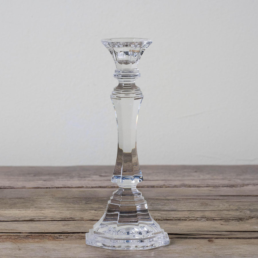 Glass Candlestick Holder - Tall