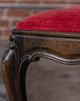 Red Velvet Piano Bench