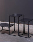 Black Metal Side Table - Low