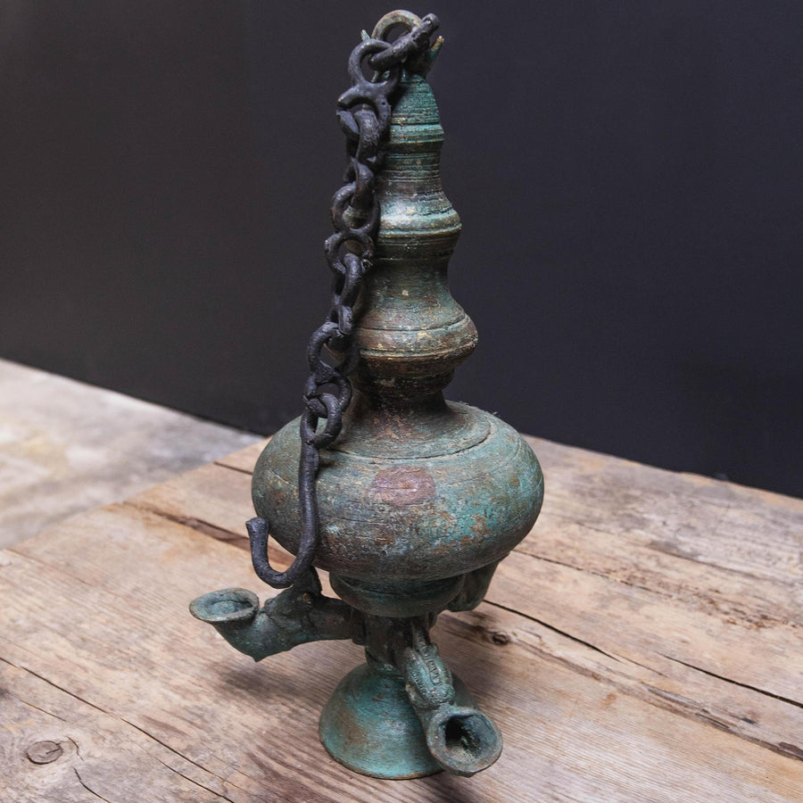 Antique Iron Incense Lamp