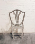 White Distressed Wood Chair