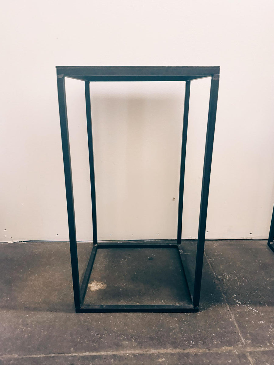 Black Metal Side Table - Tall