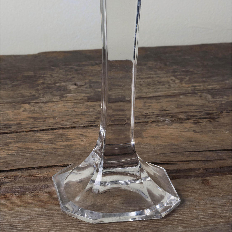 Glass Candlestick Holder - Tall