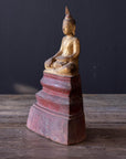 Vintage Wooden Buddha Thai Sculpture