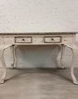 White Distressed Wood Table