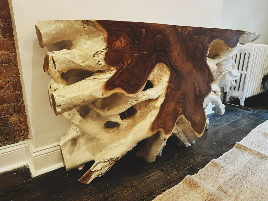 Sculptural Teak Root Console