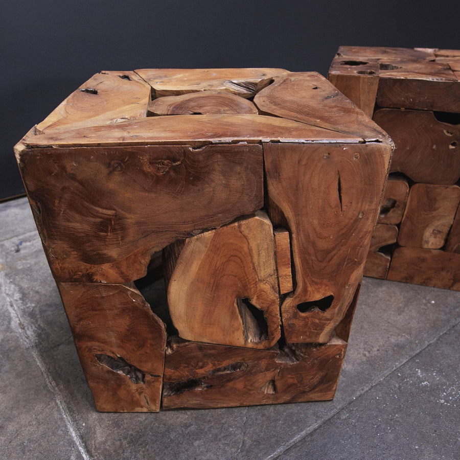 Maple Burl Side Table