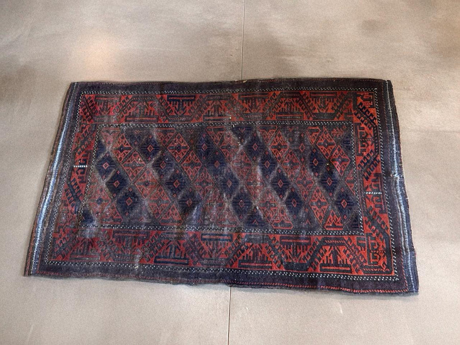 Antique Turkmen Baluch Afghan Rug