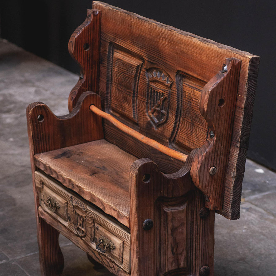 French Gothic Monk's Bench