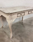 White Distressed Wood Table