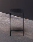 Black Metal Side Table - Tall