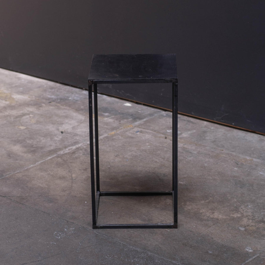 Black Metal Side Table - Tall