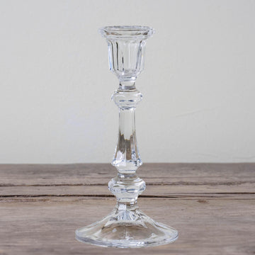 Glass Candlestick Holder - Medium