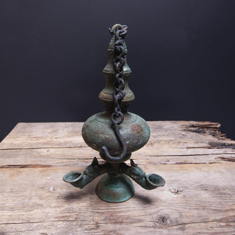 Antique Iron Incense Lamp