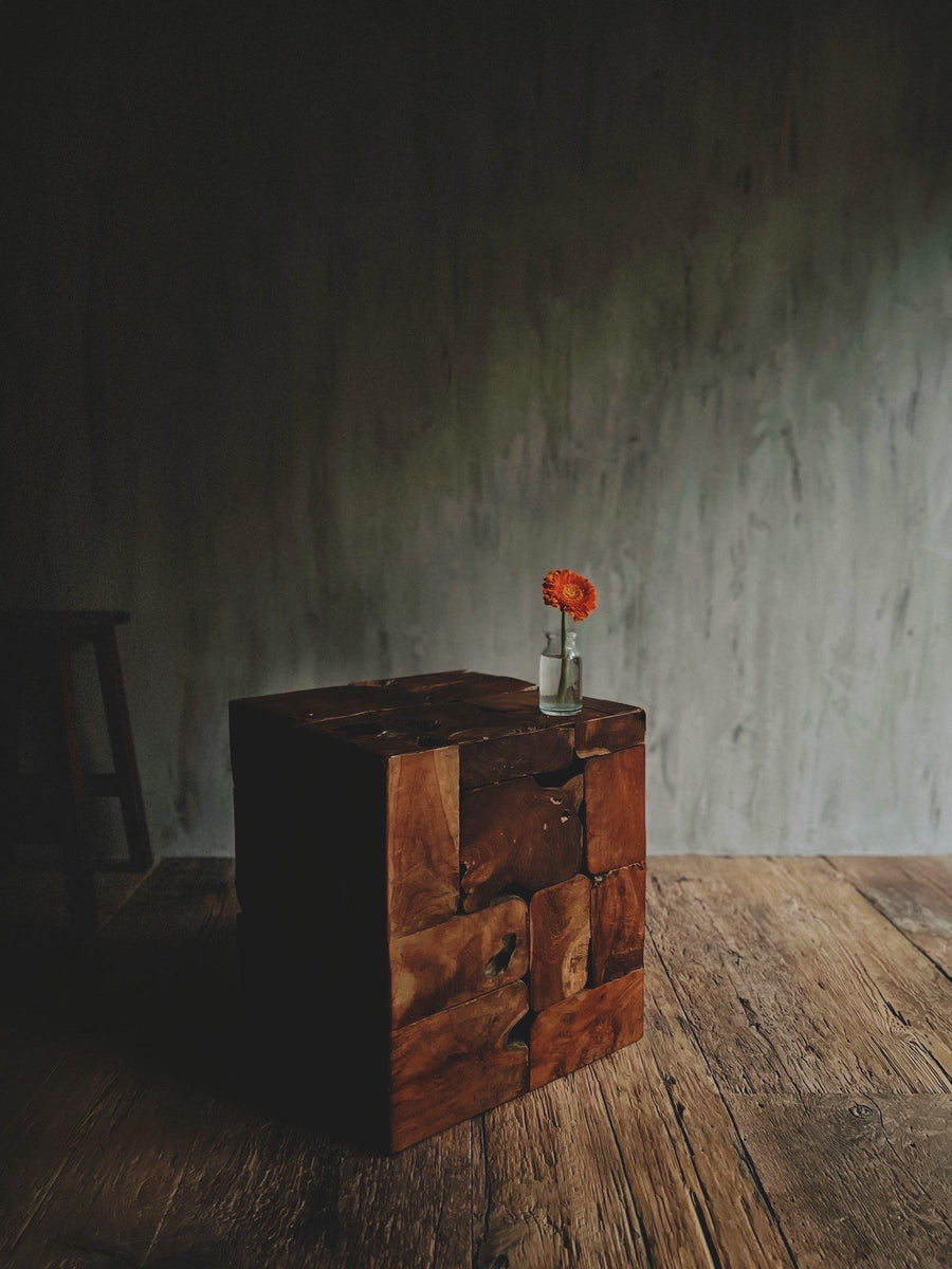 Maple Burl Side Table