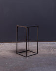 Black Metal Side Table - Tall