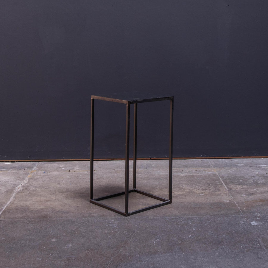 Black Metal Side Table - Tall