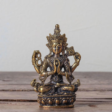 Brass Deity Statuette Avalokiteshvara