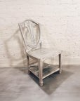 White Distressed Wood Chair