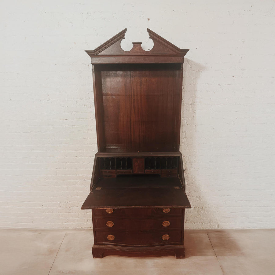 English Two-part Secretary Desk