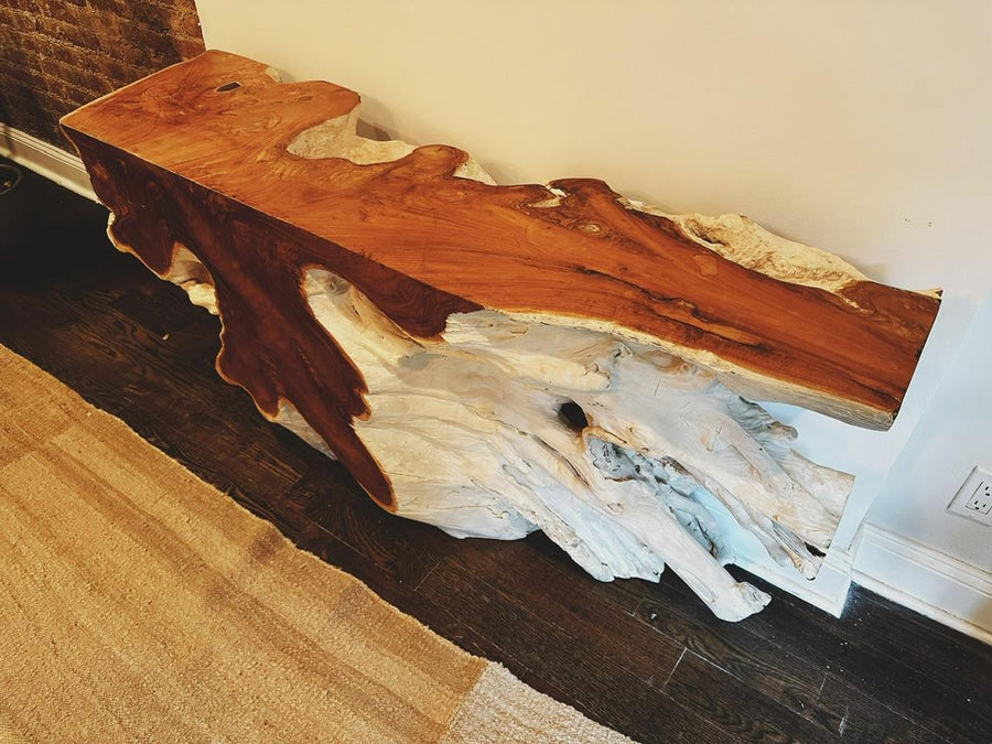 Sculptural Teak Root Console