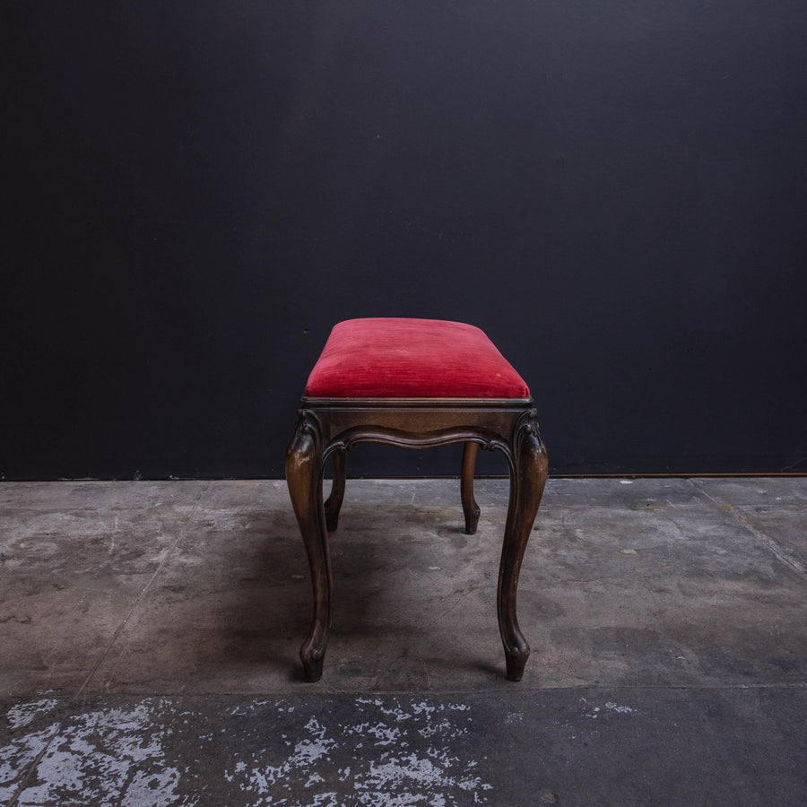 Red Velvet Piano Bench