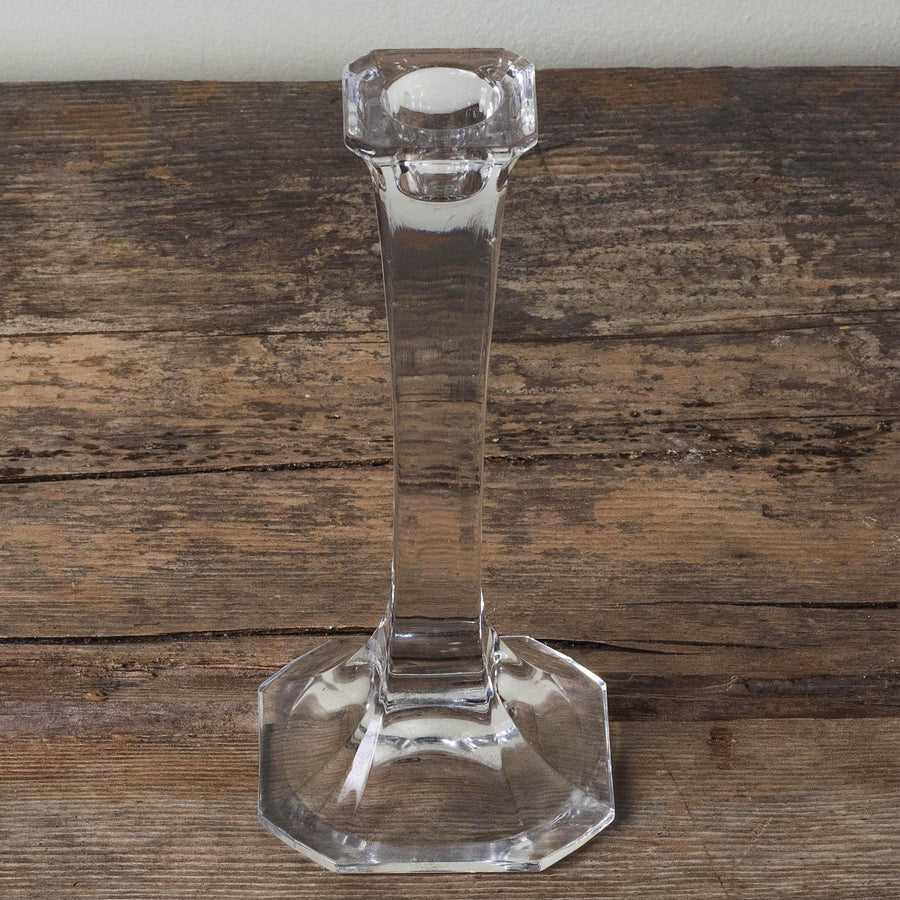 Glass Candlestick Holder - Tall