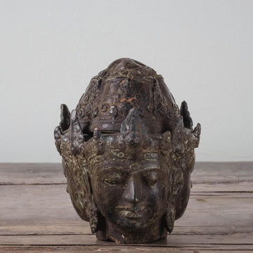 Indonesian Three-Head Temple Sculpture