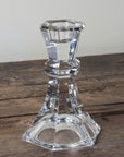 Glass Candlestick Holder - Small