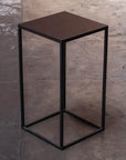 Black Metal Side Table - Tall