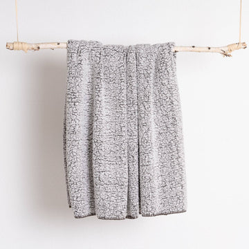 Heathered Cozy Sherpa Throw